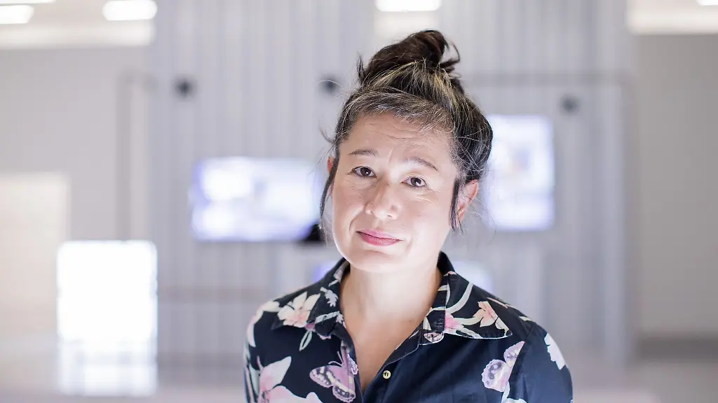 Kuenstlerin-Hito-Steyerl-aufgenommen-in-der-Kunstsammlung-K21