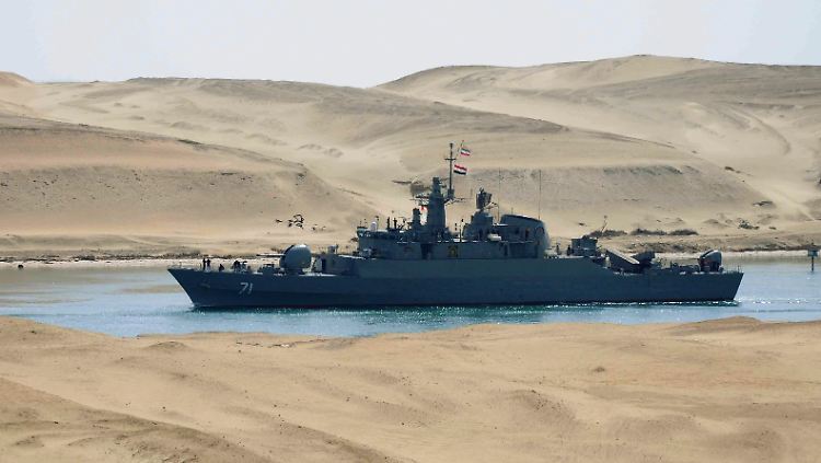 Die iranischen Schiffe haben inzwischen das Mittelmeer erreicht.