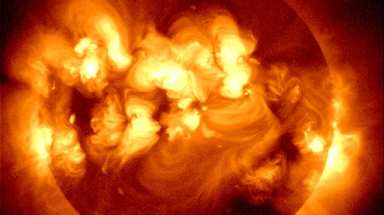 Ein Sonnensturm in der Darstellung der NASA.