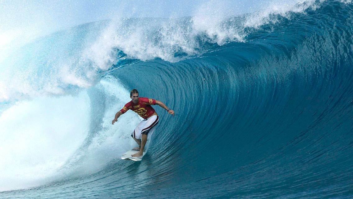 Beim Billabong Pro Teahupoo auf Tahiti (Archivbild von Mai 2003)