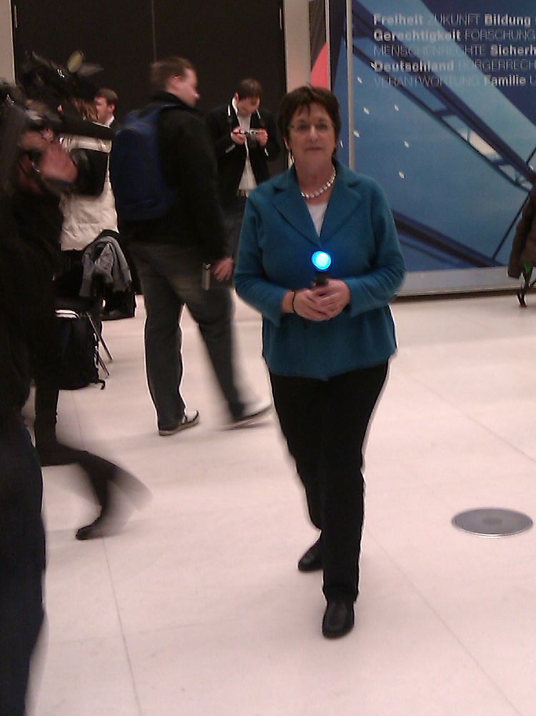 Brigitte Zypries beim Sport.