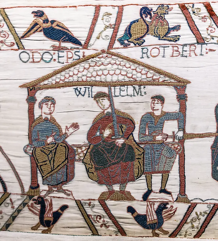 Bayeux-Tapestry-scene44-William-Odo-Robert