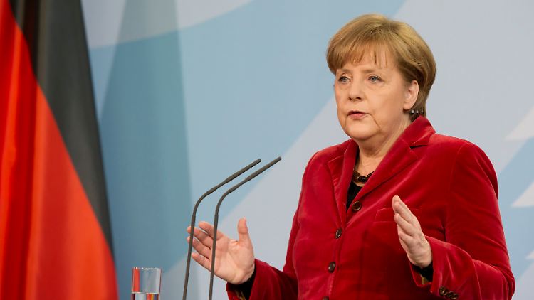 Sie bedaure den Rücktritt, sagte Merkel. Wie die Herrin der Lage wirkte sie nicht.