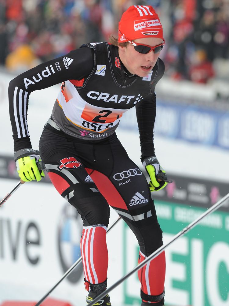 Johannes Rydzek gewann seine zweite Silbermedaille.