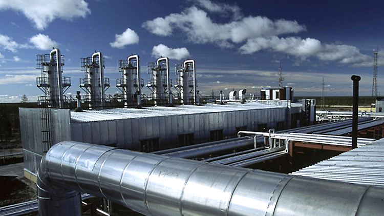 Produktionsanlage in Westsibirien, in der autonomen Region Jamal-Nenzen: Novatek gilt als der größte, halbwegs unabhängige Gasproduzent Russlands.