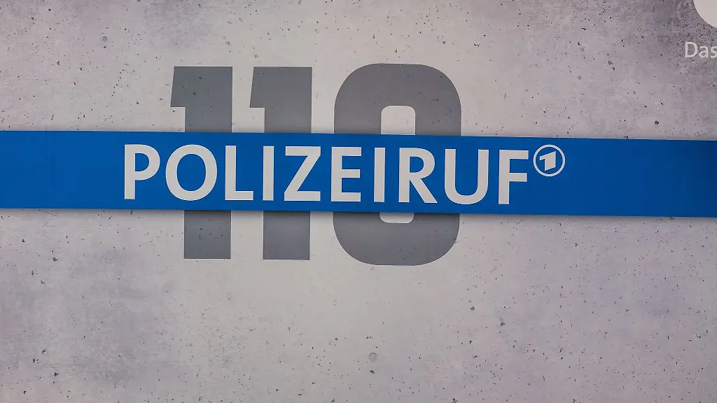 Das-Logo-der-ARD-Krimiserie-Polizeiruf-110-ist-zu-sehen