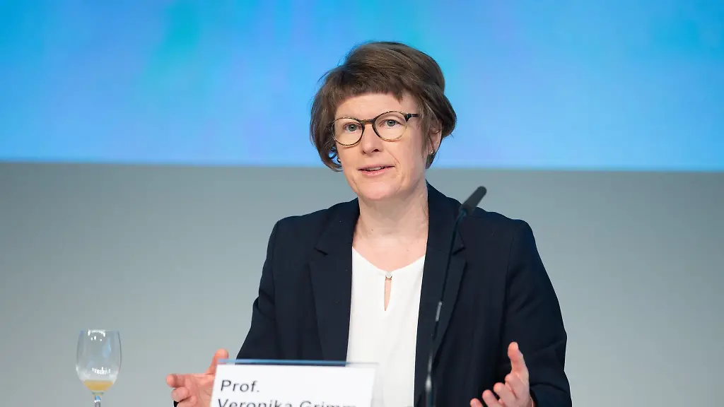 Veronika-Grimm-Vorstaendin-im-Zentrum-Wasserstoff-Bayern-spricht-bei-einer-Pressekonferenz
