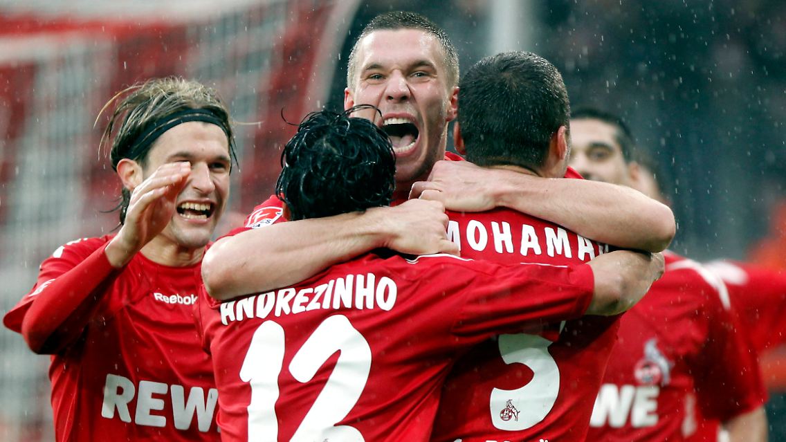 Da freut er sich: Lukas Podolski nach seinem Tor gegen Freiburg.