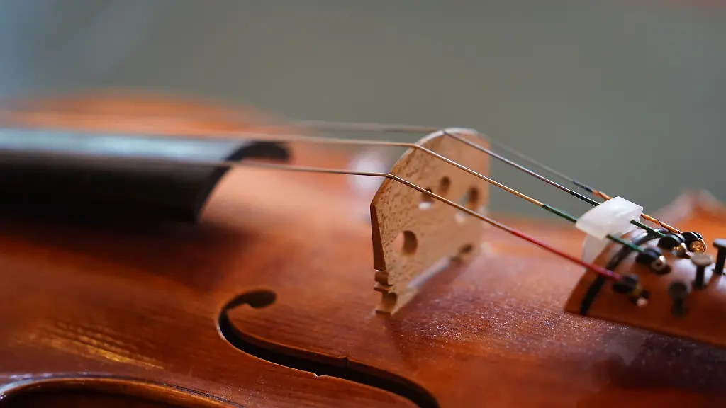 Die-Nahaufnahme-einer-Geige