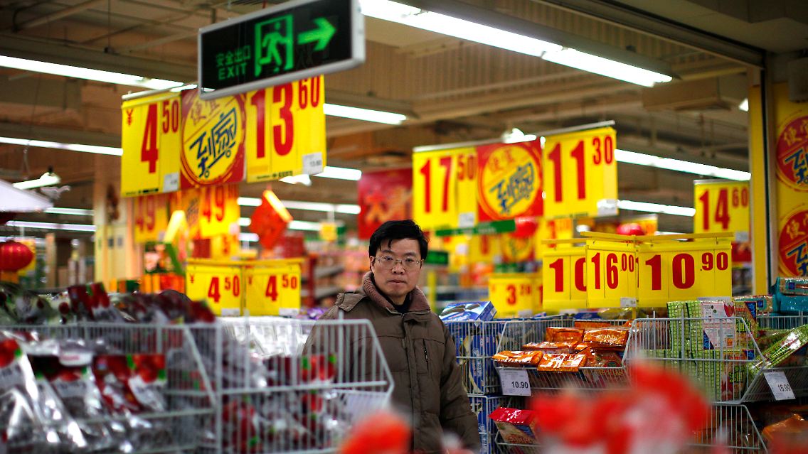 In China steigen die Preise kräftig.