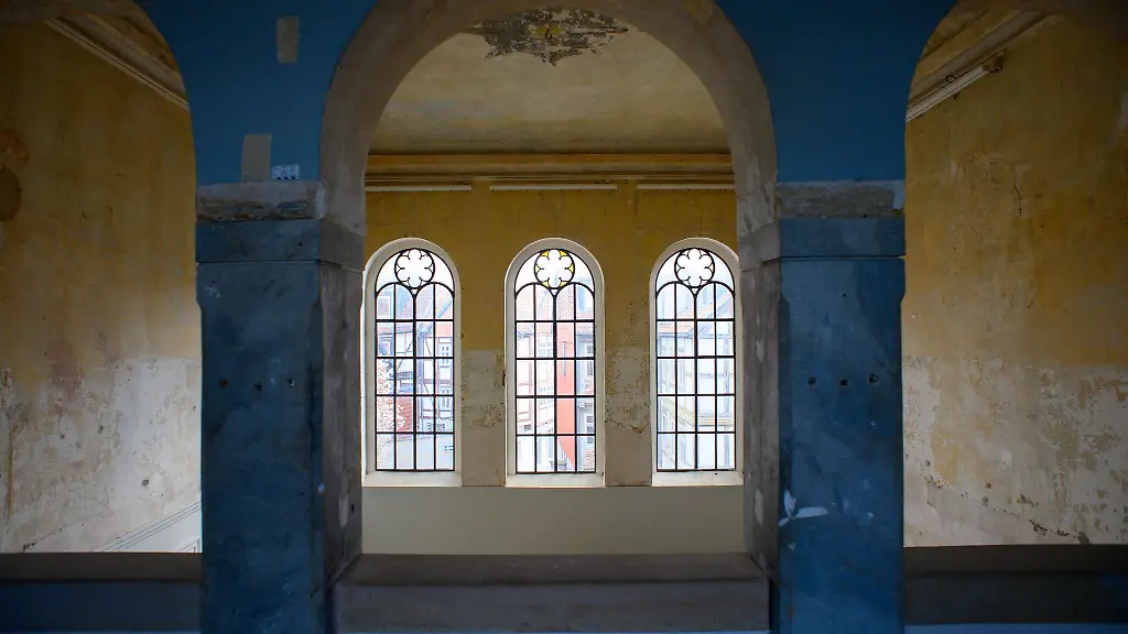 Blick-in-einen-Betraum-im-ehemalige-juedischen-Lehrhaus-das-Teil-des-Berend-Lehmann-Museums-ist