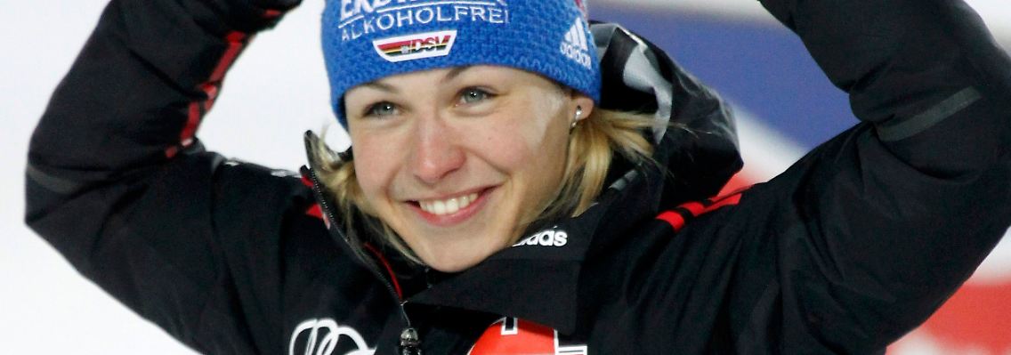 Auch Silber ist super: Magdalena Neuner.