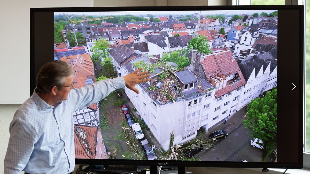 Paderborn-Zentrum teils zerstört: Tornado-Schneise ist 300 Meter breit ...
