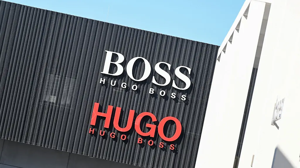 Das-Logo-des-Modekonzerns-Hugo-Boss