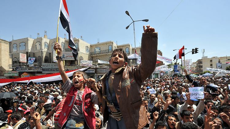 Proteste in der jemenitischen Hauptstadt Sanaa.