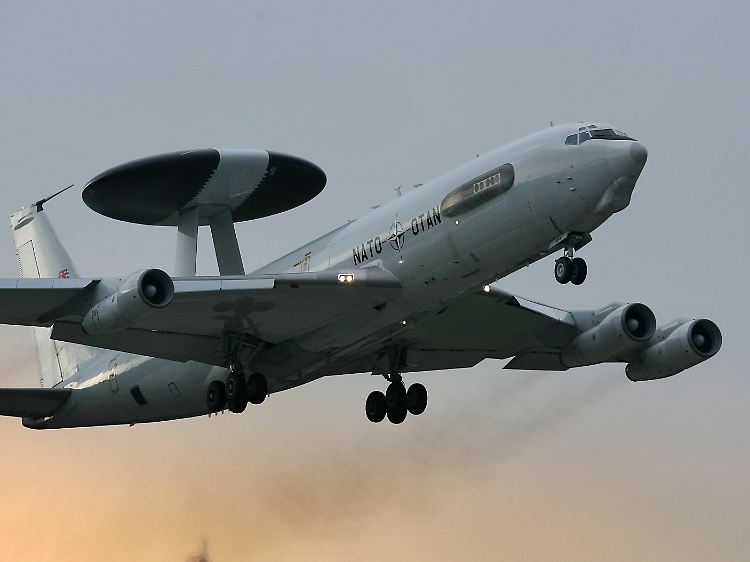 Ein Radar-Aufklärungsflugzeug der NATO.