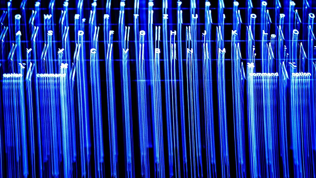 Eine-beleuchtete-Tastatur-eines-Laptops