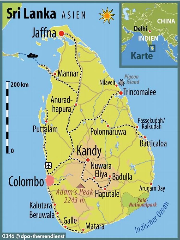 Die geringen Entfernungen täuschen: Reisen in Sri Lanka dauert, besonders an der Ostküste. Derzeit werden allerdings viele Straßen saniert.