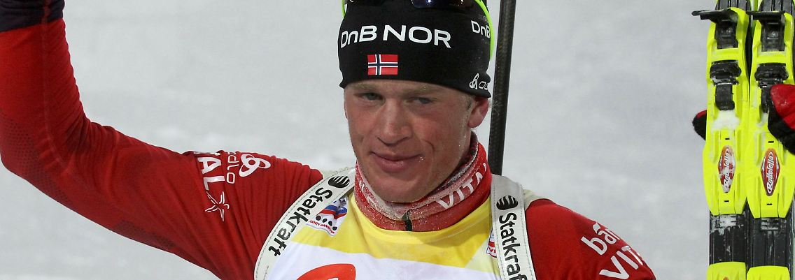 Sieger über die 20 Kilometer: Tarjei Boe aus Norwegen.