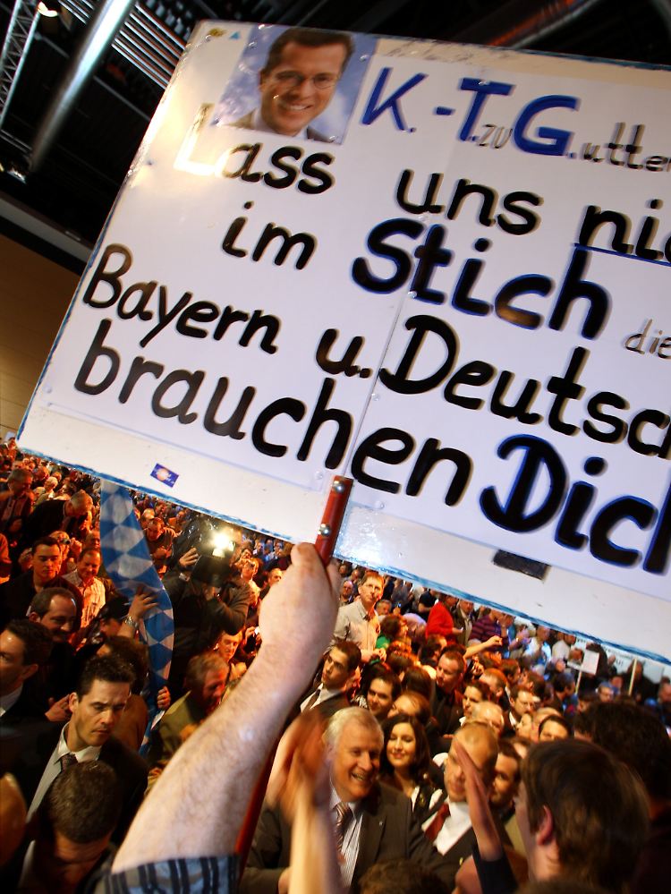 Alles beherrschender Wunsch der CSU: "KT" soll zurückommen.