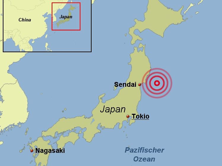 Das Erdbeben mit der Stärke 8,9 vor der Küste Japans hat einen starken Tsunami ausgelöst.