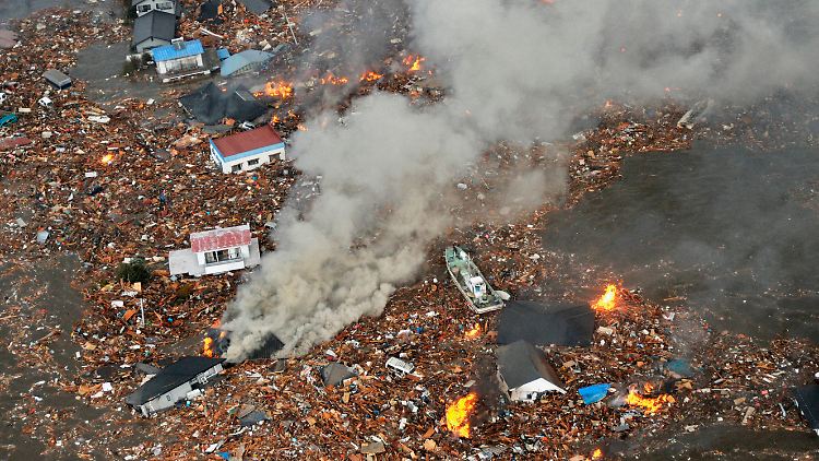 Die Stadt Sendai wurde vom Tsunami hart getroffen.