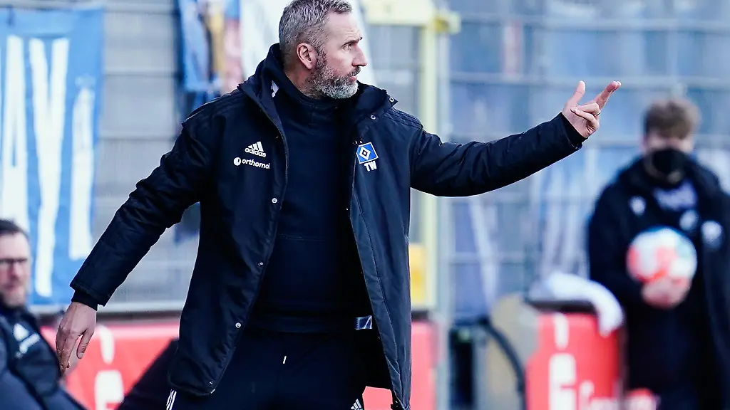 Hamburgs-Trainer-Tim-Walter-gestikuliert