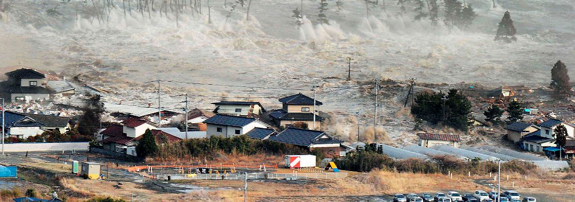 Bild aus der Stadt Natori in der stark getroffenen Präfektur Miyagi.
