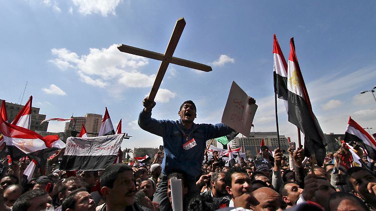 In Kairo protestierten Muslime und Christen gemeinsam.