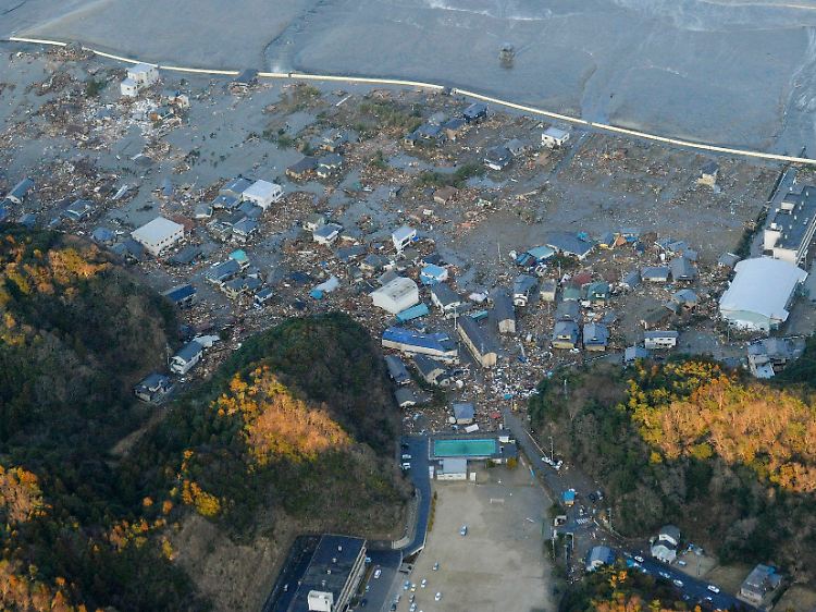 An der Küste von Fukushima.
