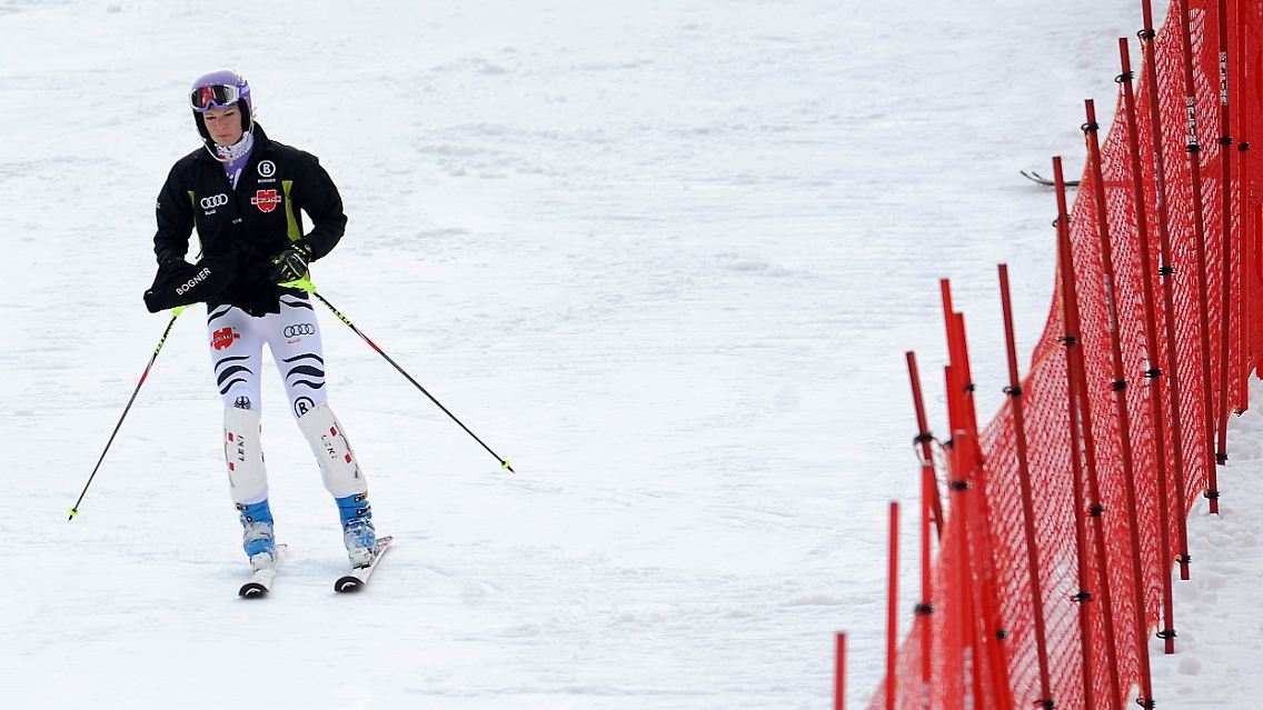 Schnell war's vorbei für Maria Riesch.