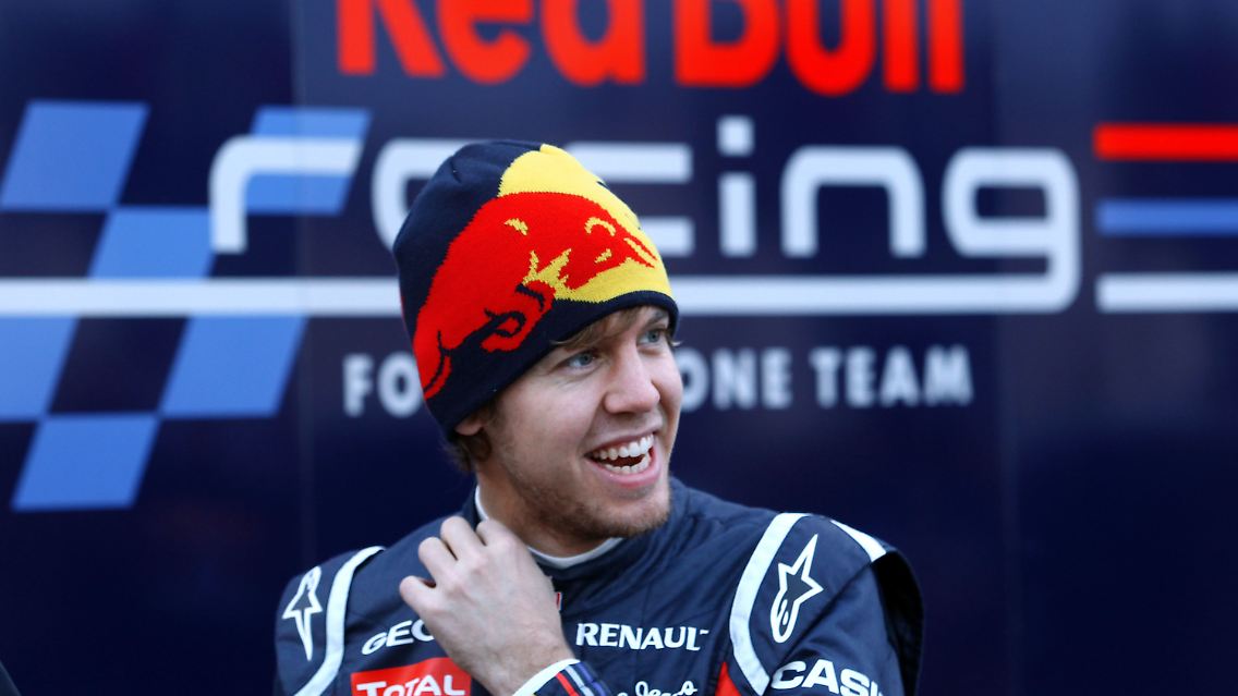 Sebastian Vettel ist glücklich.