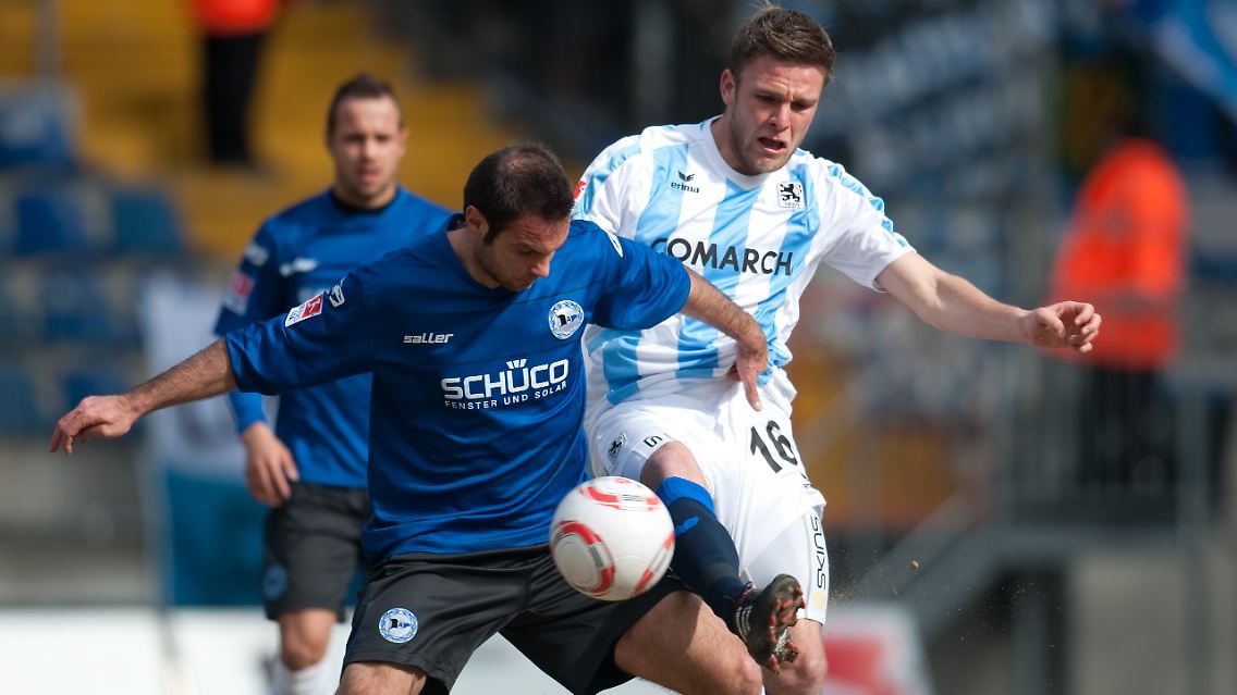 Bielefelds Baldassare di Gregorio (links) und Dominik Stahl von 1860 München.