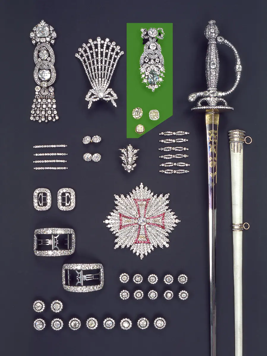 Gesamtansicht-Brillantgarnitur