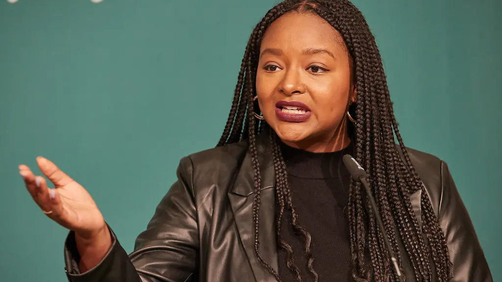 Aminata-Toure-Gruene-spricht-auf-einem-Online-Landesparteitag-ihrer-Partei