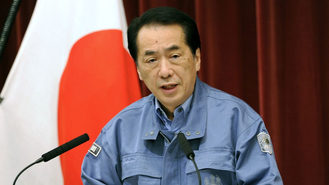 Regierungschef in sehr schwieriger Zeit: Naoto Kan.