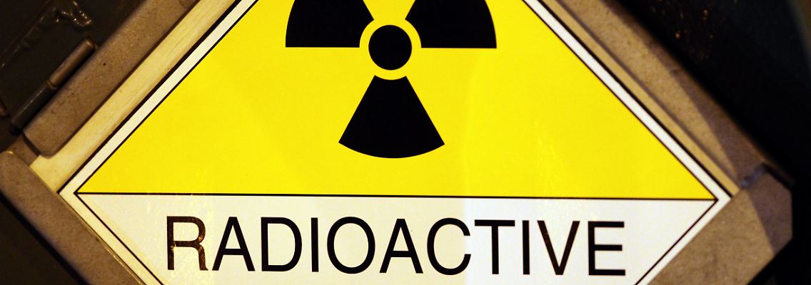 Das Zeichen warnt vor Radioaktivität.