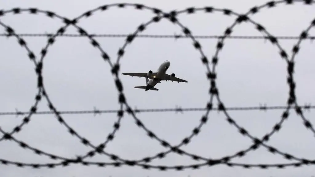 Ein-Flugzeug-startet