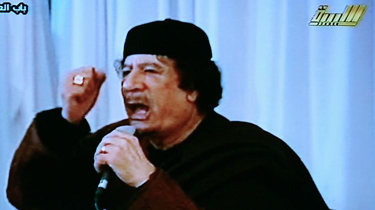 Machthaber Muammar Gaddafi bei einer Fernsehansprache: Steht er kurz vor dem militärischen Sieg gegen die Aufständischen? 