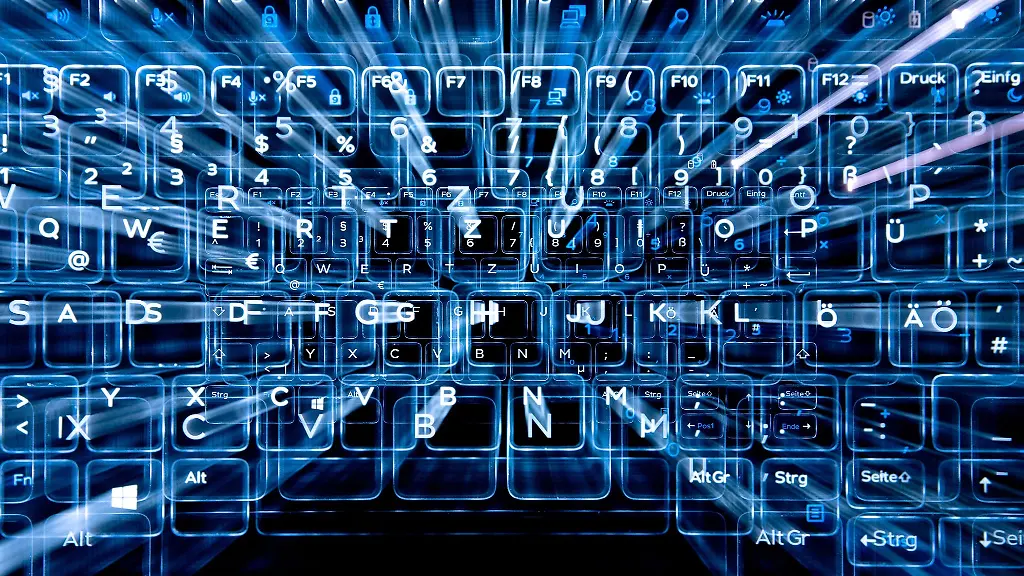 Tasten-einer-beleuchteten-Tastatur