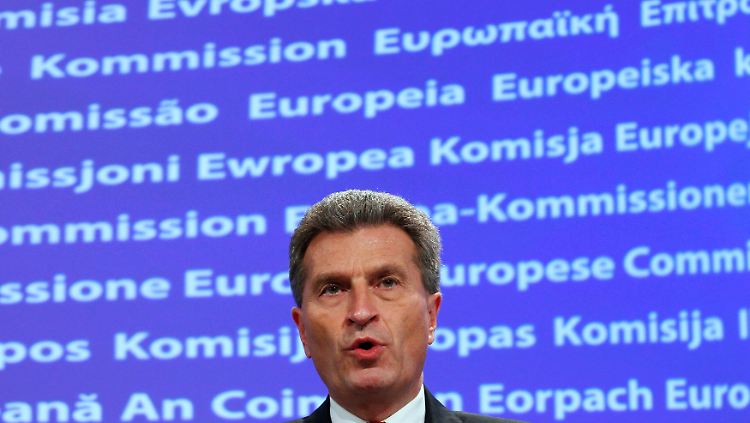 Oettinger wollte wohl seine Einschätzung wiedergeben - und wurde von den Reaktionen überrascht.