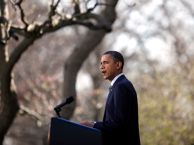 20 Prozent des Energieaufkommens in der USA basieren auf Atomkraft. Obama, hier bei seinem Statement im Rosengarten, will alle Reaktoren prüfen lassen.