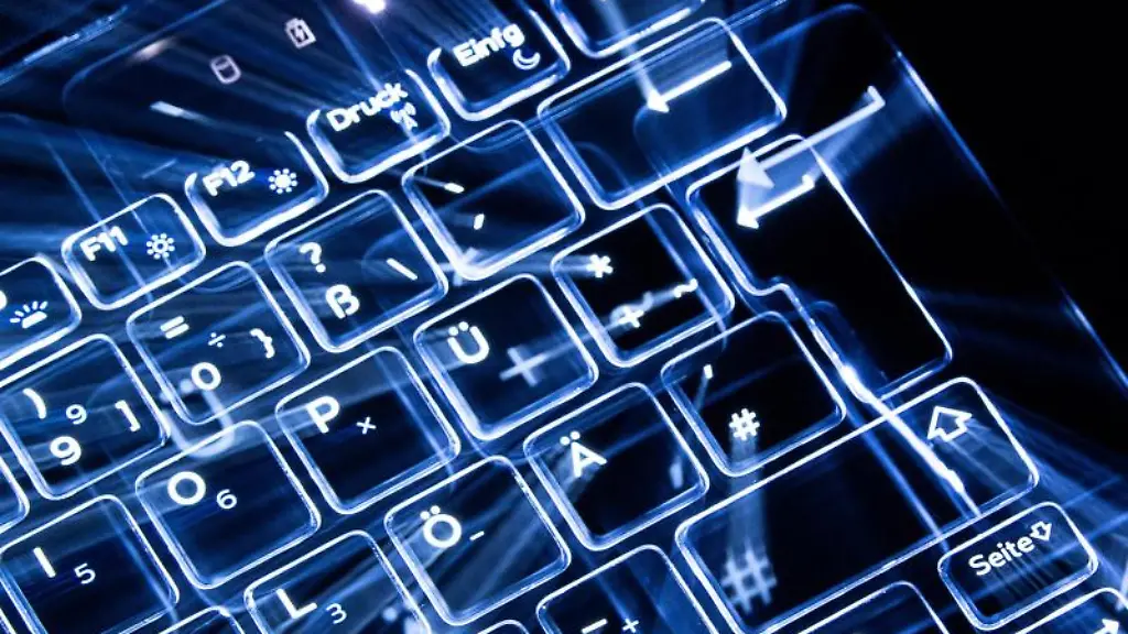 Tasten-einer-beleuchteten-Tastatur