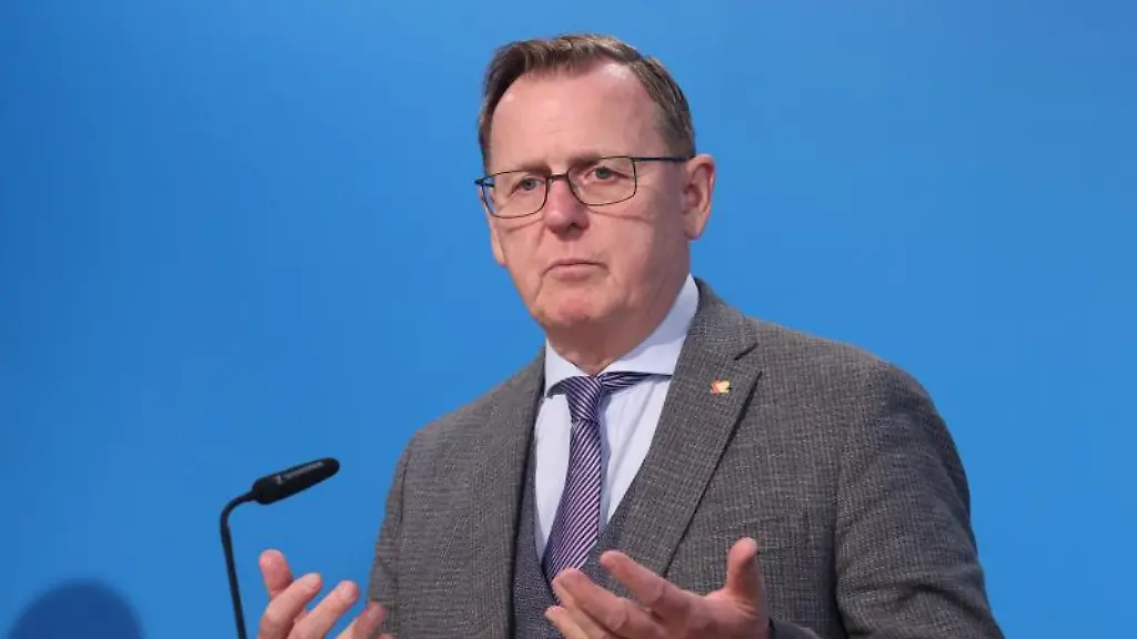 Bodo-Ramelow-Die-Linke-Ministerpraesident-von-Thueringen-spricht