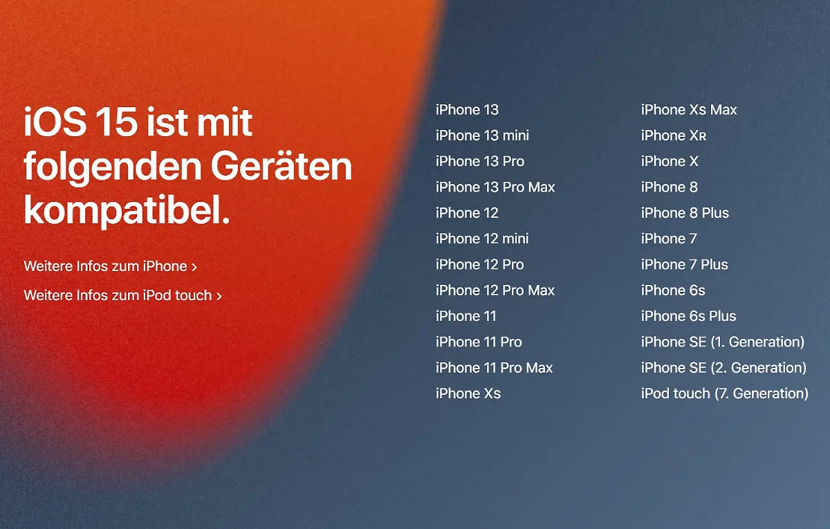 iOS-15-kompatible-iPhones