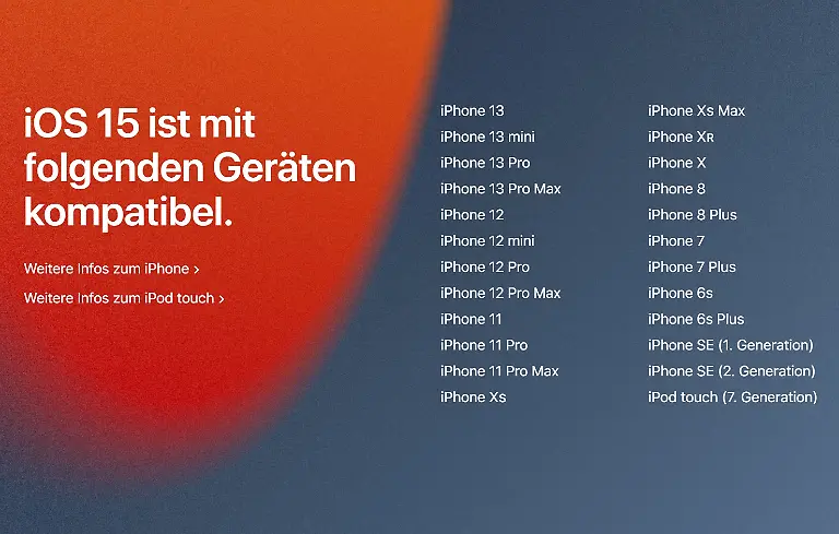iOS-15-kompatible-iPhones
