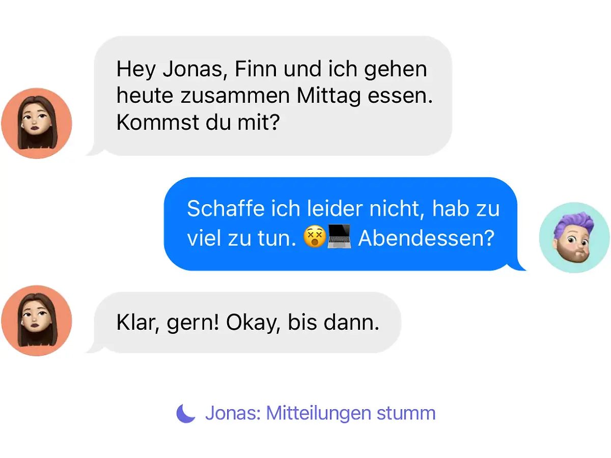 Fokus-Status-mitteilen