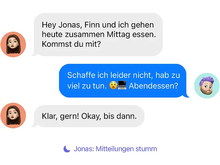 Fokus-Status-mitteilen