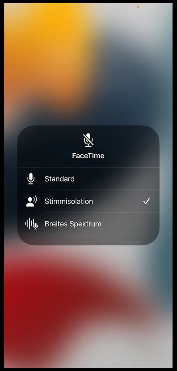 Facetime-Stimmisolation