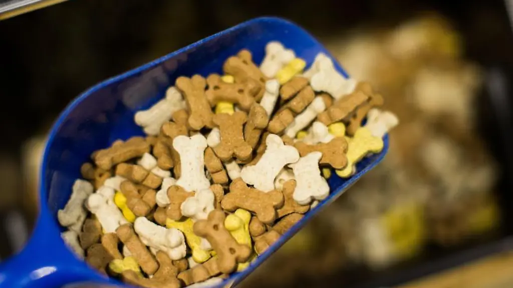 Hundefutter-ist-in-einem-Markt-zu-sehen